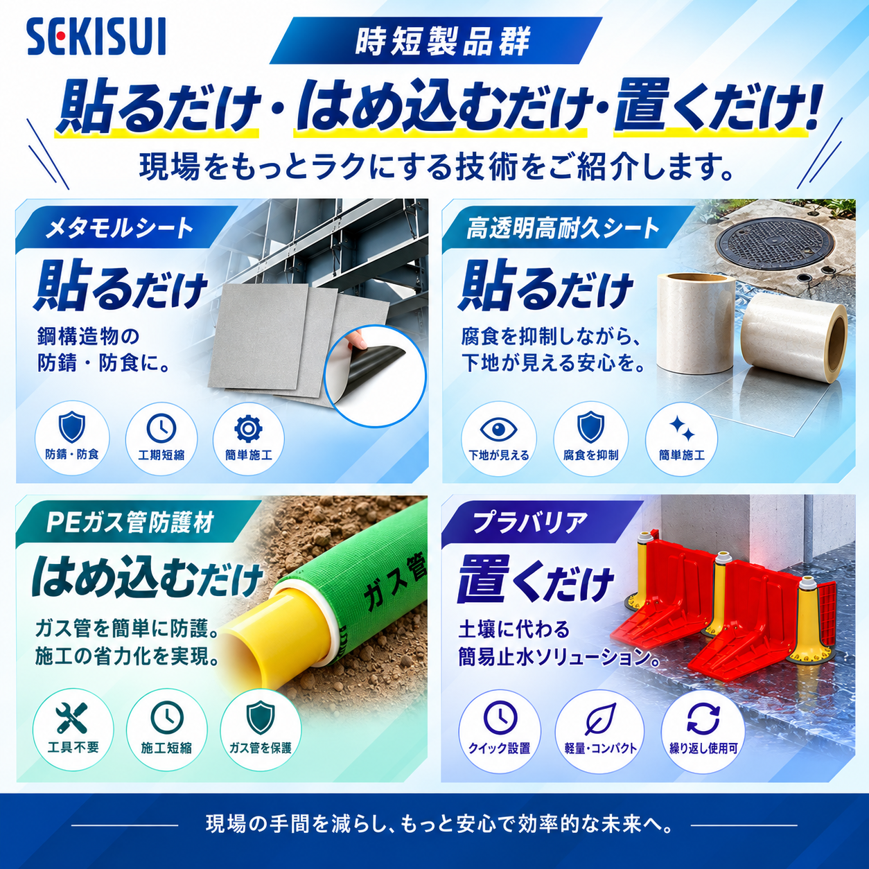 積水の現場効率化製品ガイド