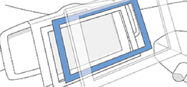 Fixing tape for in-vehicle displays Waterproofing/dustproofing gaskets