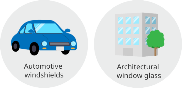 Familiar products in which PVB is used