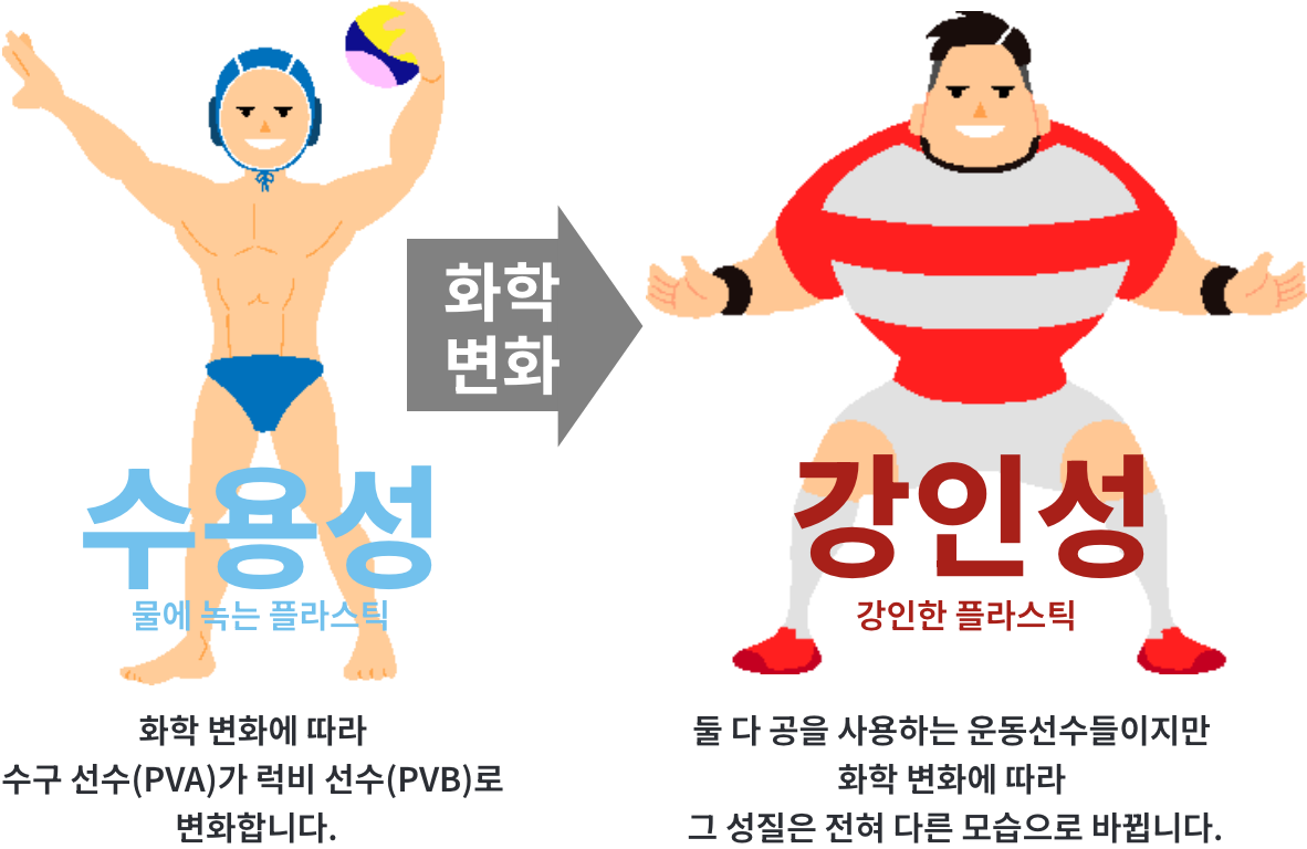 PVA와 PVB를 운동선수에 비유한다면?